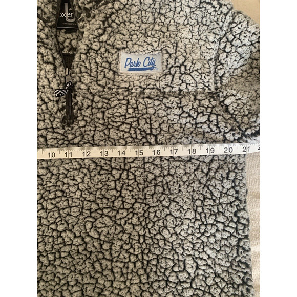 Park City Boxercraft Sherpa Pullover Womens Small 1/4 Zip Soft Fuzzy Sweatshirt - Picture 9 of 13